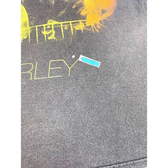 Vintage Y2K Bob Marley T-Shirt 1X Faded Black Distressed - Picture 9 of 9